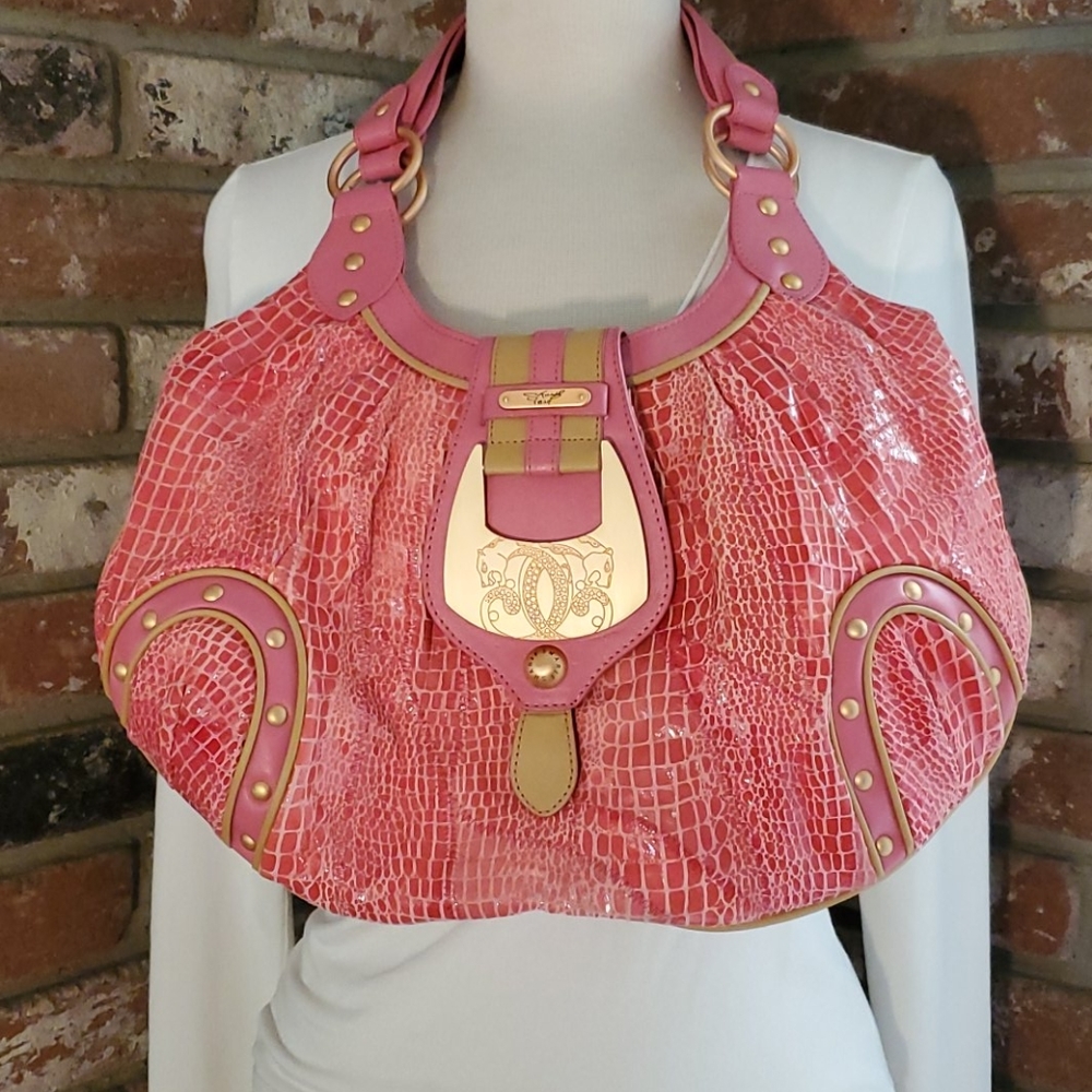 Original Sharif 1827 Oversize Pink Faux Alligator